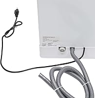 Vista 4 de Lavavajillas portátil para encimera de 1200 W, 110 V, 3 programas de lavado, pulverización giratoria de 360°, secado de aire caliente a 167.0 °F