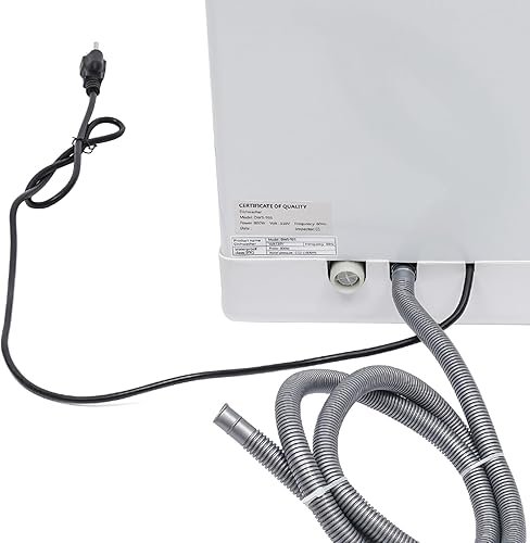 Miniatura 4 de Lavavajillas portátil para encimera de 1200 W, 110 V, 3 programas de lavado, pulverización giratoria de 360, secado de aire caliente a 167.0 F, mini