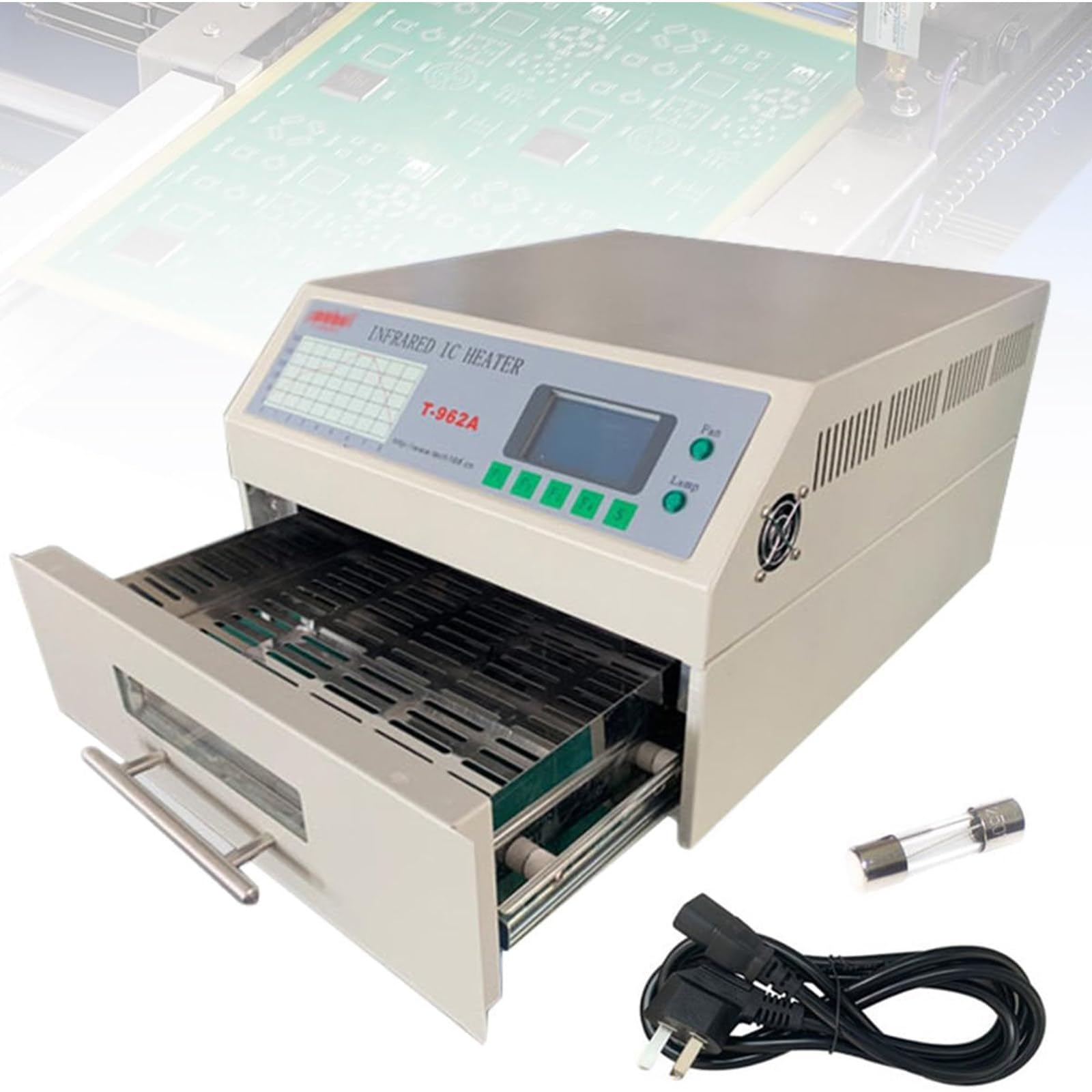 Reflow Oven 800W T962 Automatic Reflow Soldering Machine,Professional Infrared Heater