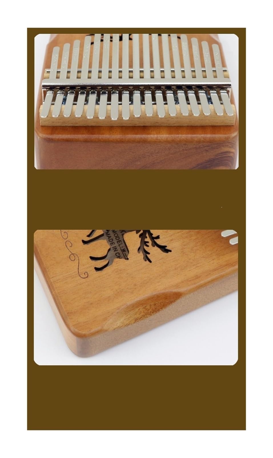 kalimba mini 17-tonowy fortepian palcowy w kolorze drewna w kształcie słonecznika 17-tonowy instrument muzyczny dla początkujących kalimba