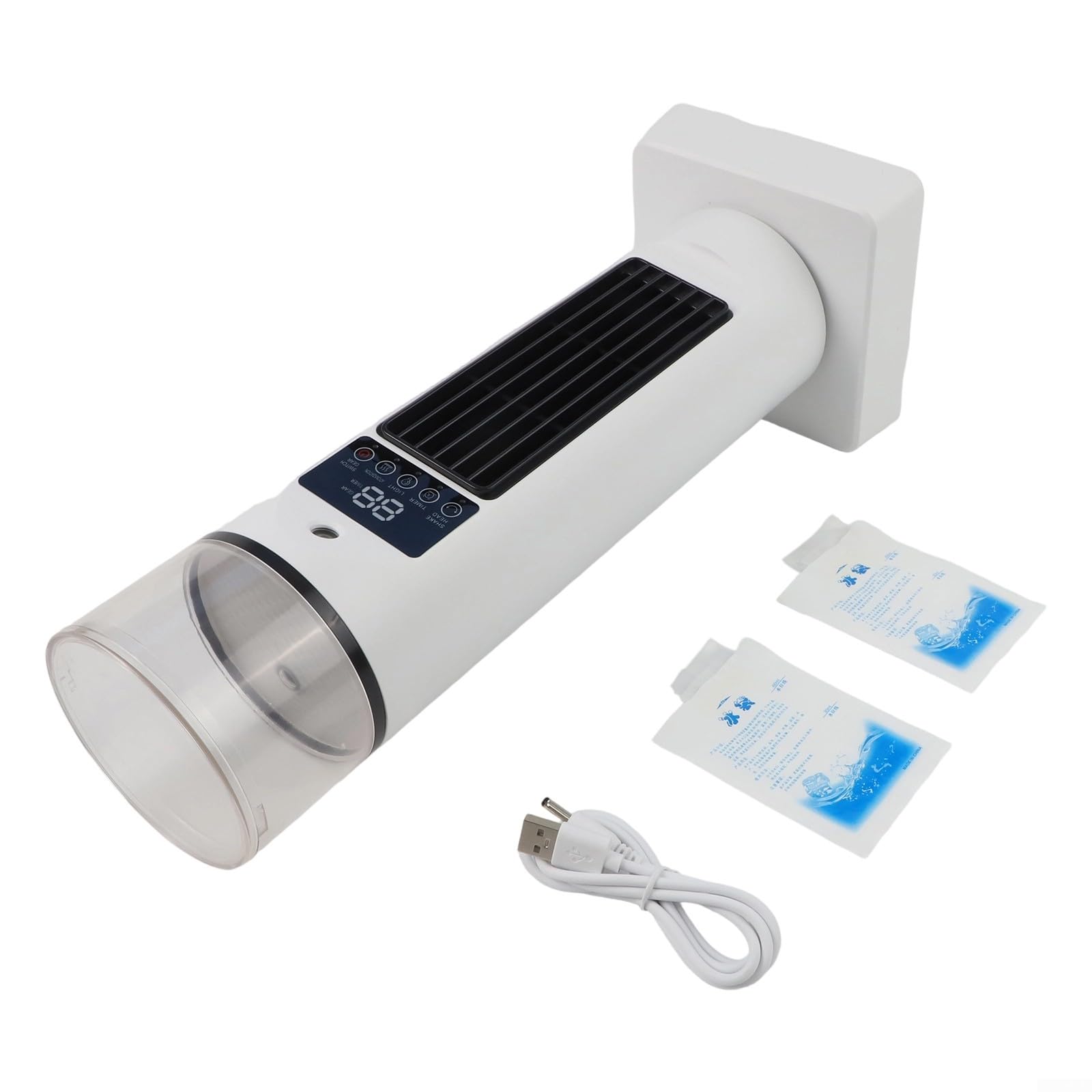 Ventilateur pulvérisateur sans pales USB - Refroidisseur d'air - 43 cm - Blanc