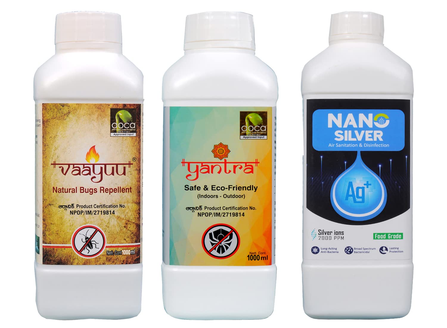 Vaayu Yantra Nano Silver - Bacterial, Fungal & Disease Management Special Pack For Plants/Horticulture Crops