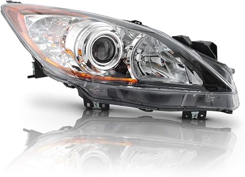ACANII - Faro delantero de repuesto para Mazda 3 Mazda3 modelo halógeno 2010-2013, solo para el lado del pasajero