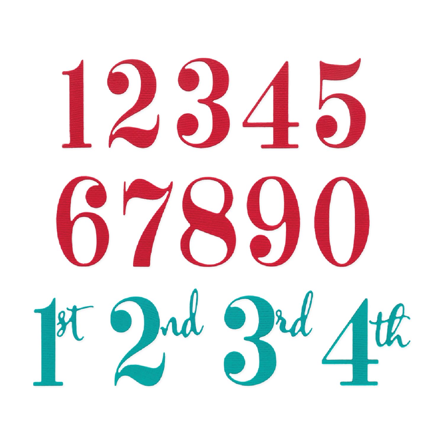 Sizzix Thinlits Die Set, Grand Numbers by Sizzix, 10 Metal Cutting Dies