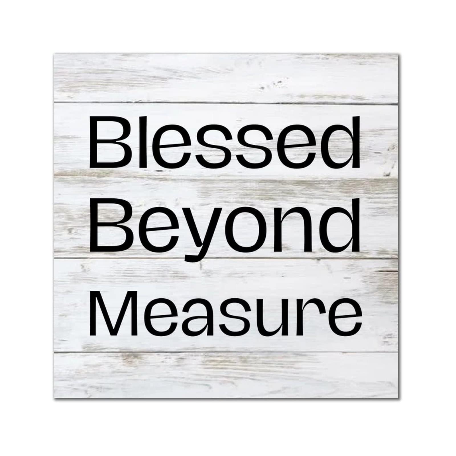 Plaque de décoration murale Blessed en bois : idée cadeau idéale pour pendaison de crémaillère