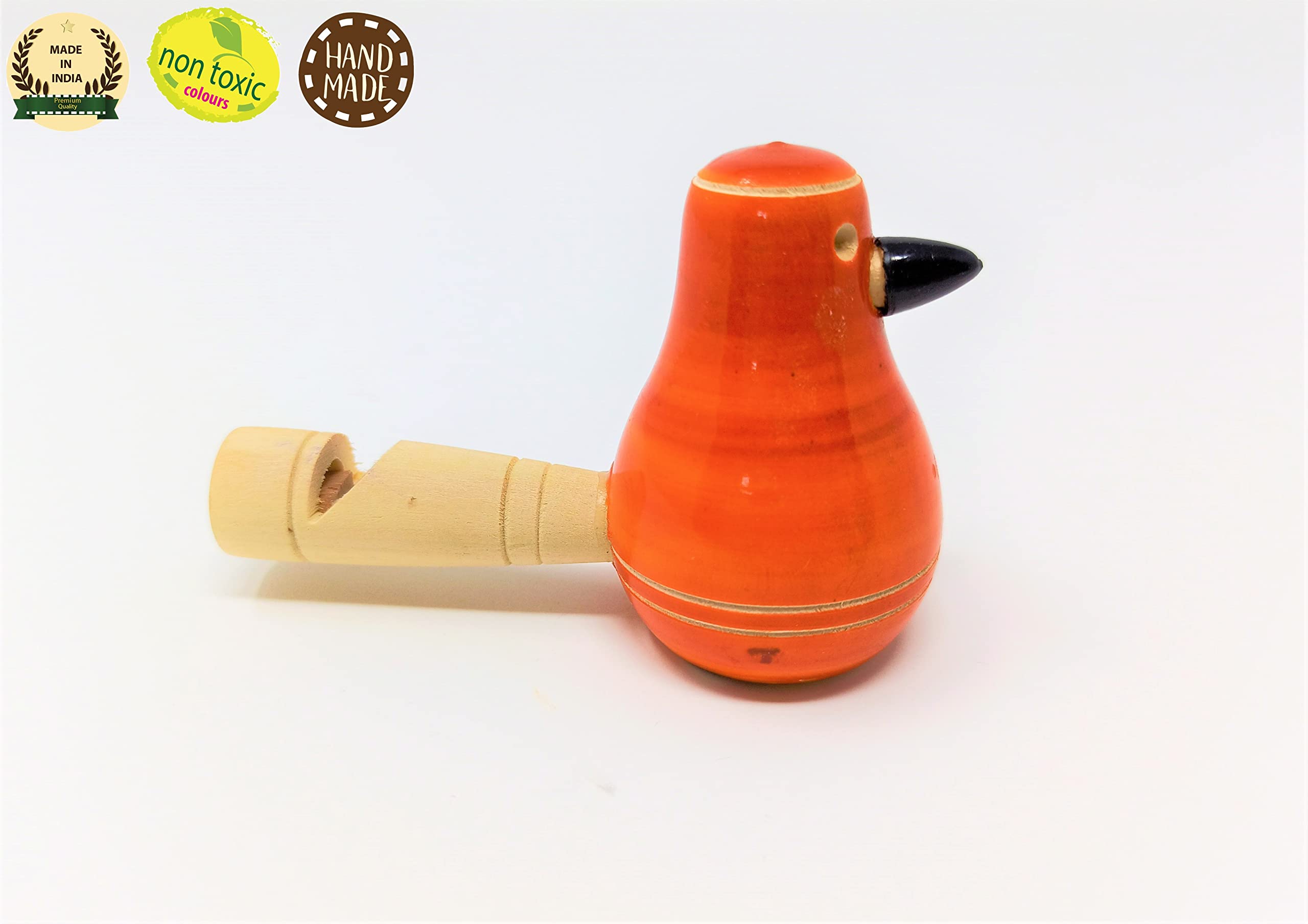 A&A Kreative Box Wooden Whistle Handcrafted Sound Toy Discover Sounds Develops Sensory Skills for Kids Toddlers Children (Whistle Bird) - Image 4 thumbnail
