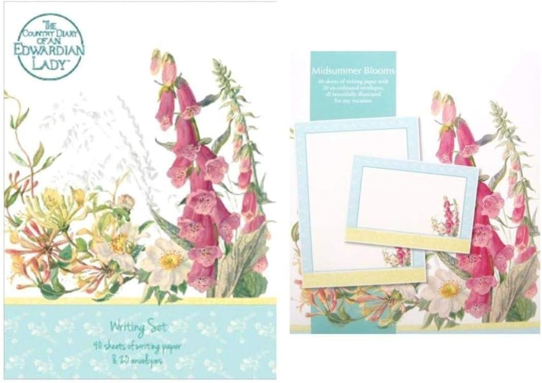 Decorative Writing Paper Letter Set - Edwardian Lady Midsummer Bloom