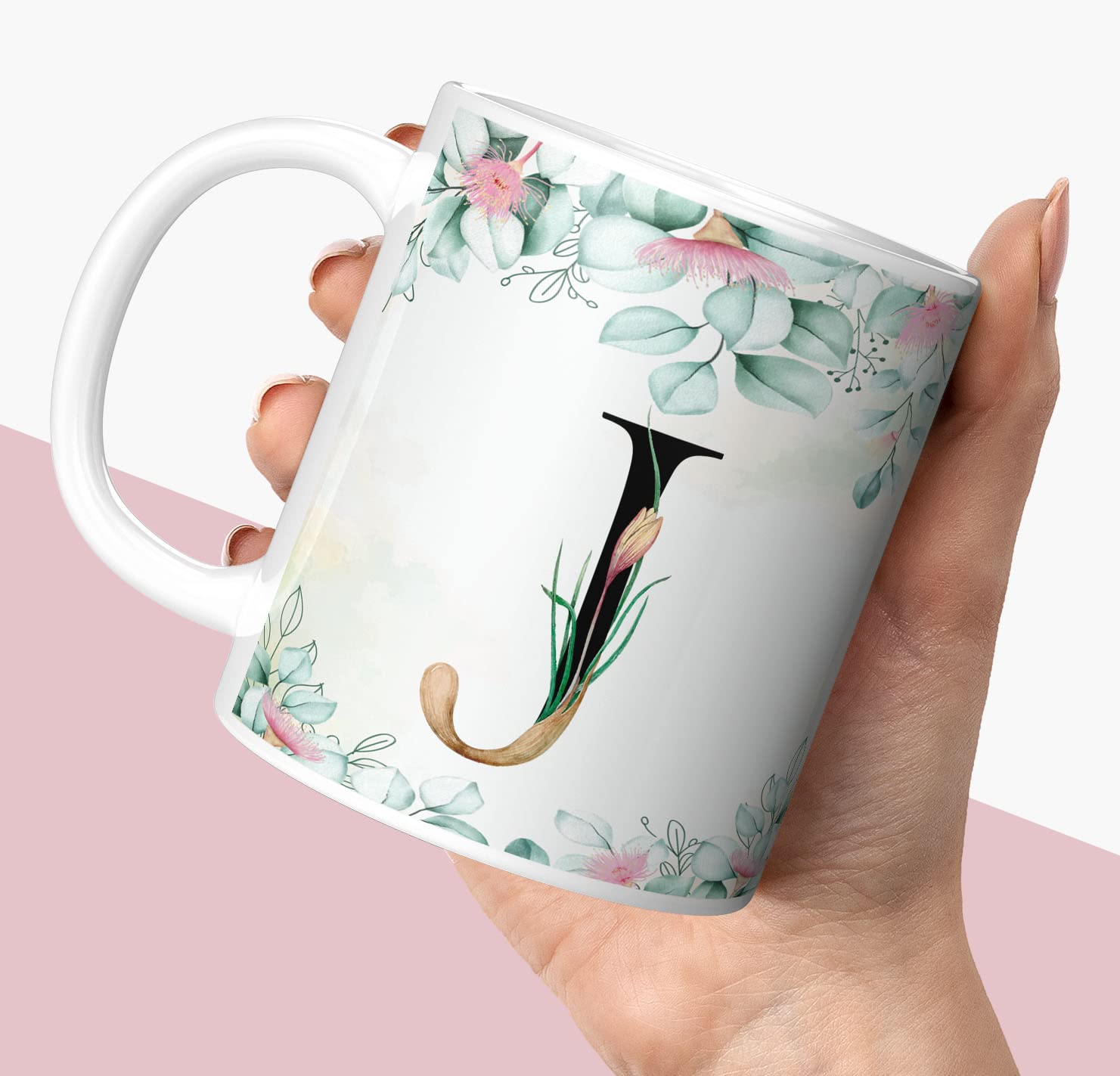 Buy NH10 DESIGNS Colorful Alphabet Letter D Printed Coffee Mug for Kids ...