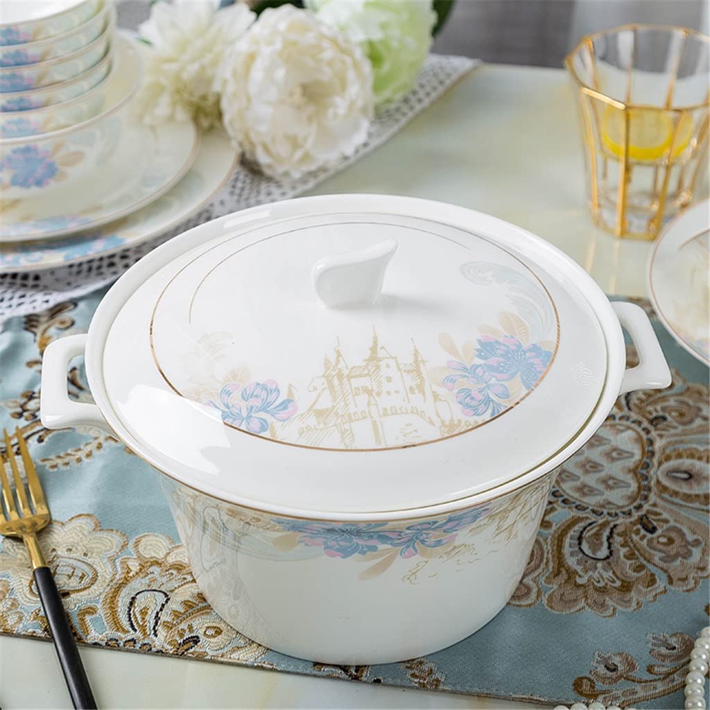 Zestaw ceramicznych zastaw stołowych Naczynia Gospodarstwo domowe Prosta zastawa stołowa z porcelany kostnej Codzienne prezenty Zestawy naczyń obiadowych Naczynia kuchenne