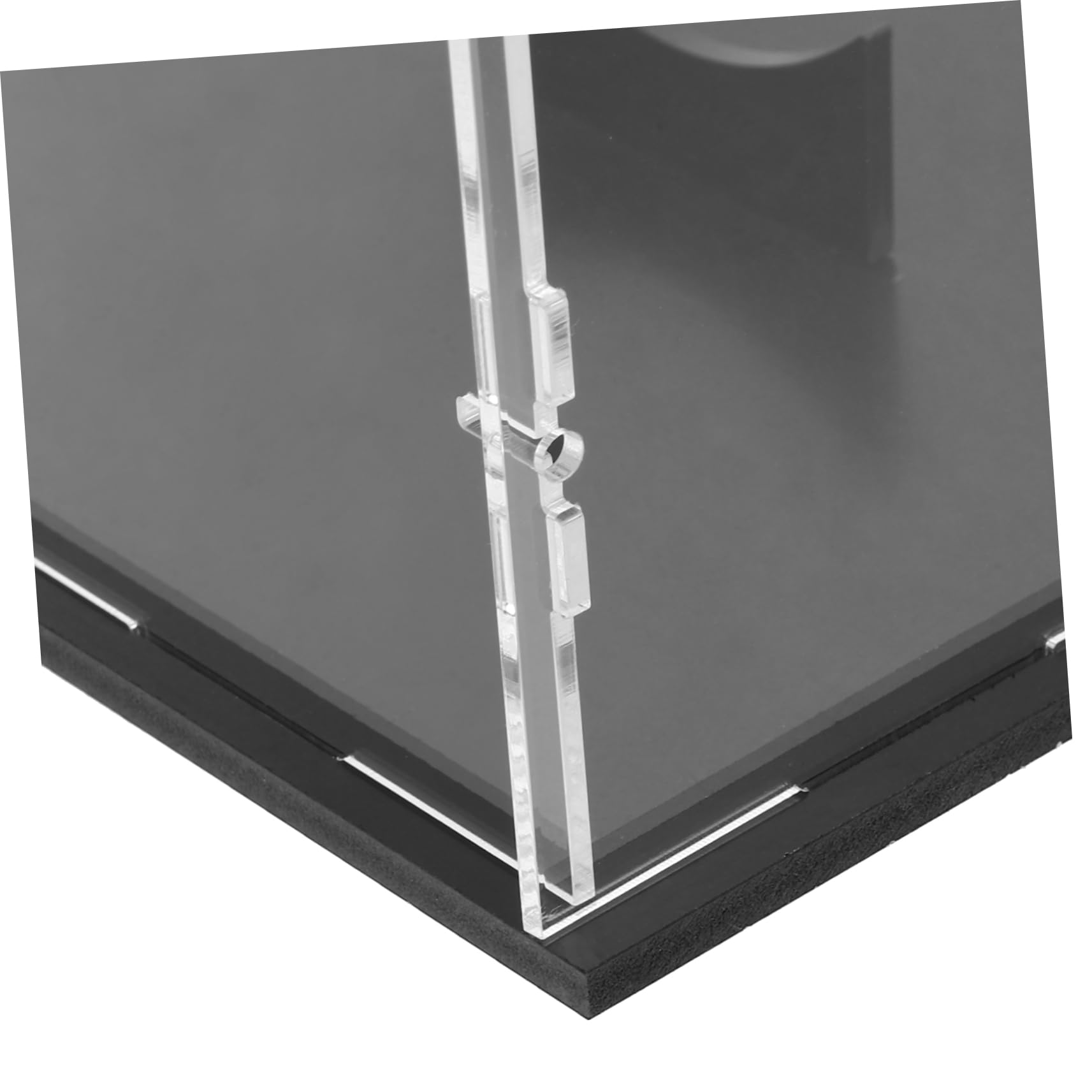 ULTECHNOVO Vitrina de Acrílico Transparente para Balón de Rugby y Béisbol con Diseño Ahorrador de Espacio y Soporte Desmontable para Almacenamiento en Casa