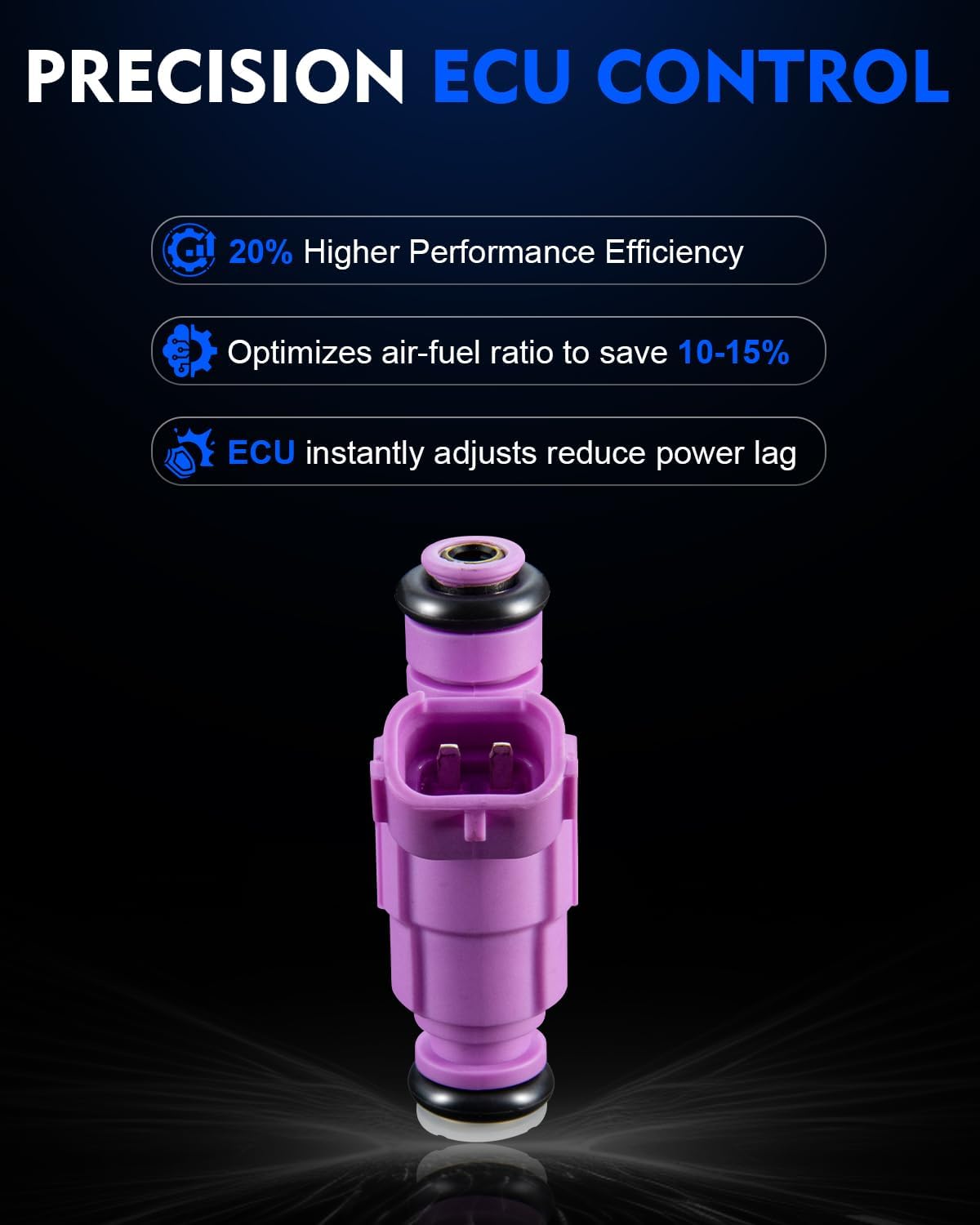 Fuel Injectors L4 1.6L for:-Hyundai Accent 2006 2007 2008 2009 2011 L4 1.6L, for:-Kia Rio Rio5 2009 2010 2011, OE# 3531037170 (set of 4)