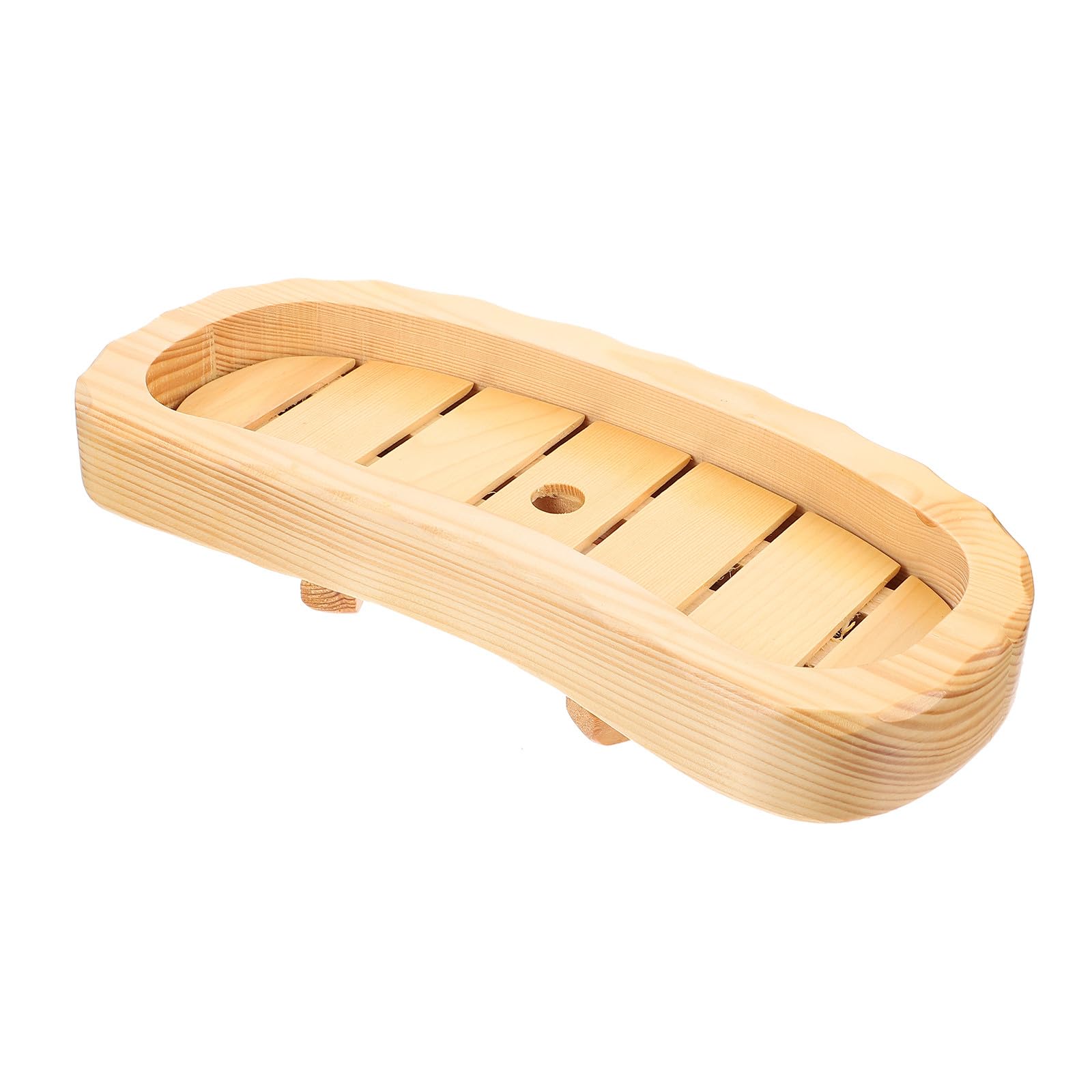 KESYOO 木製寿司トレイ 月牙形特製プレート 35x16cm 和風刺身皿 食器とサーブウェア ホームとキッチン用1pc