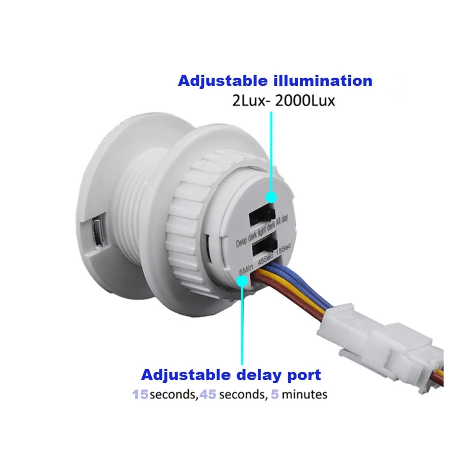 1 Interruptor de luz con Sensor PIR, Detector Inteligente LED, 110 V, 220 V, Sensor de Movimiento infrarrojo PIR, Interruptor automático.(A)