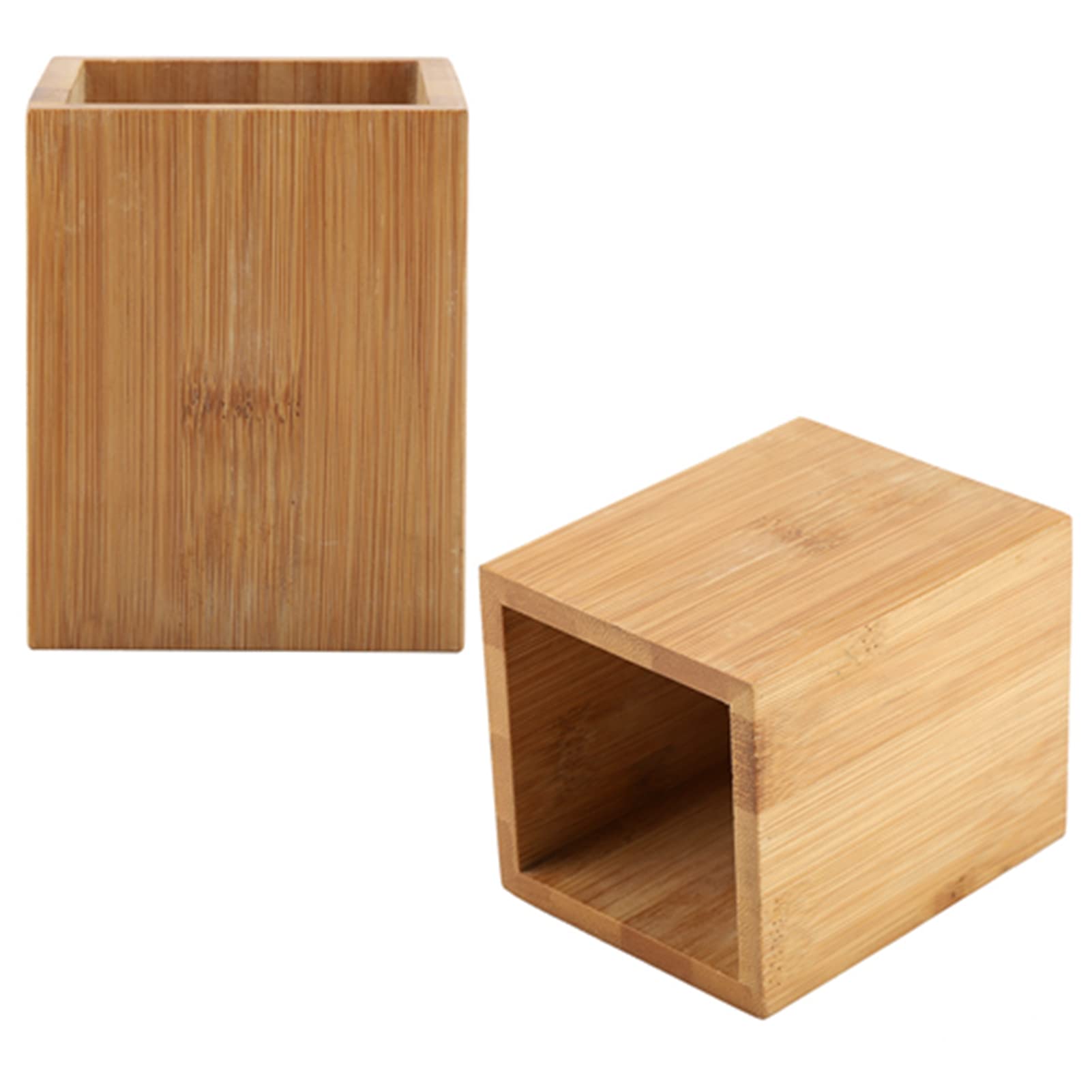 Nimomo Bamboo Pen Holder, Pencil Holder Office School Desk Pencils Storage Organizer Stand Stationery Supply - Image 3