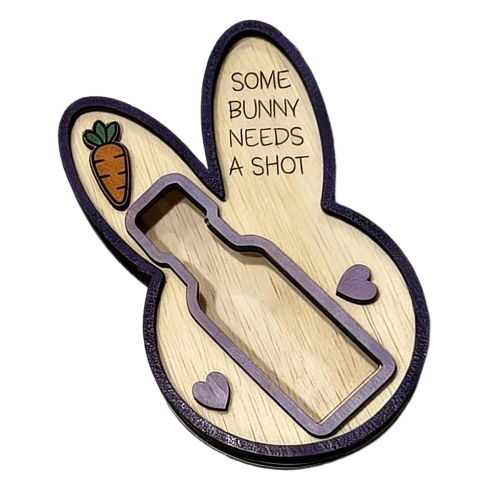 Jazuaiao Fascinating Wooden Liquor Bottle Stand with Rabbits Theme Holiday Nightclub Accessories Great for Seasonal Decors Rabbits Shape Bottle Stand