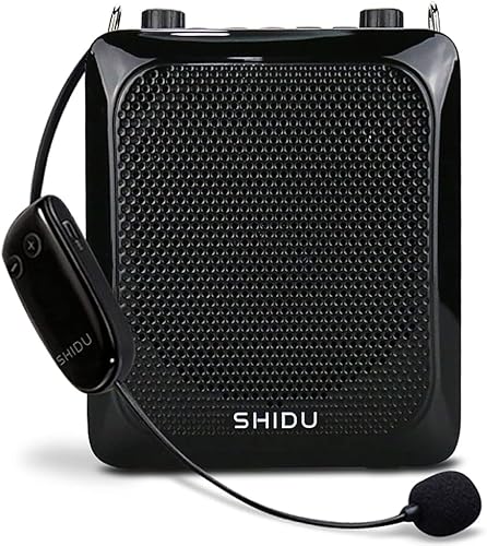 Amplificador de voz inalámbrico SHIDU Original S28 Protable 25W de alta potencia sistema PA compatible con Bluetooth con micrófono UHF y mini