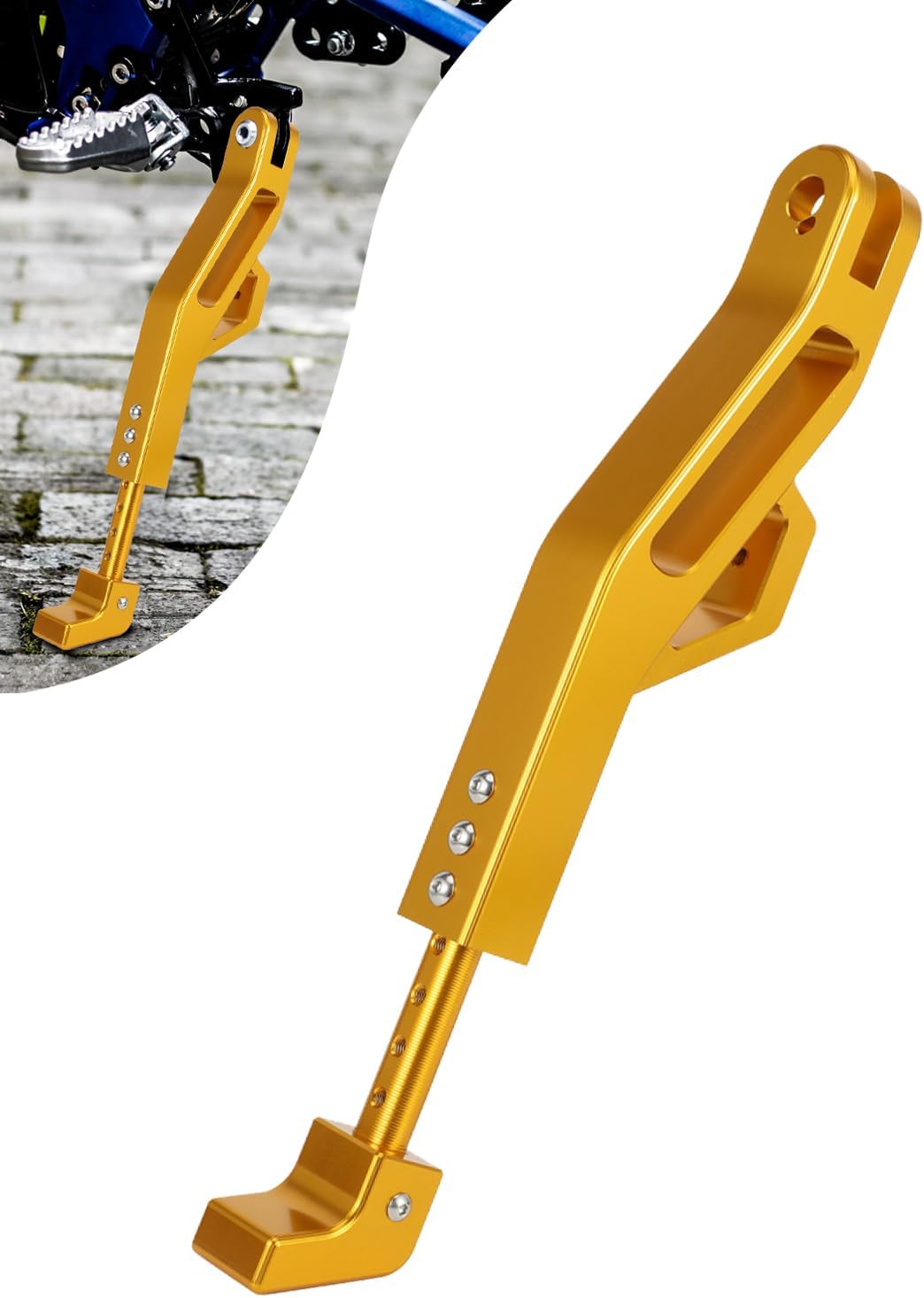 Kickstand for Surron Ultra Bee,Kick Stand Side Support Stand for Dirt Bike Sur Ron Ultra Bee - Gold