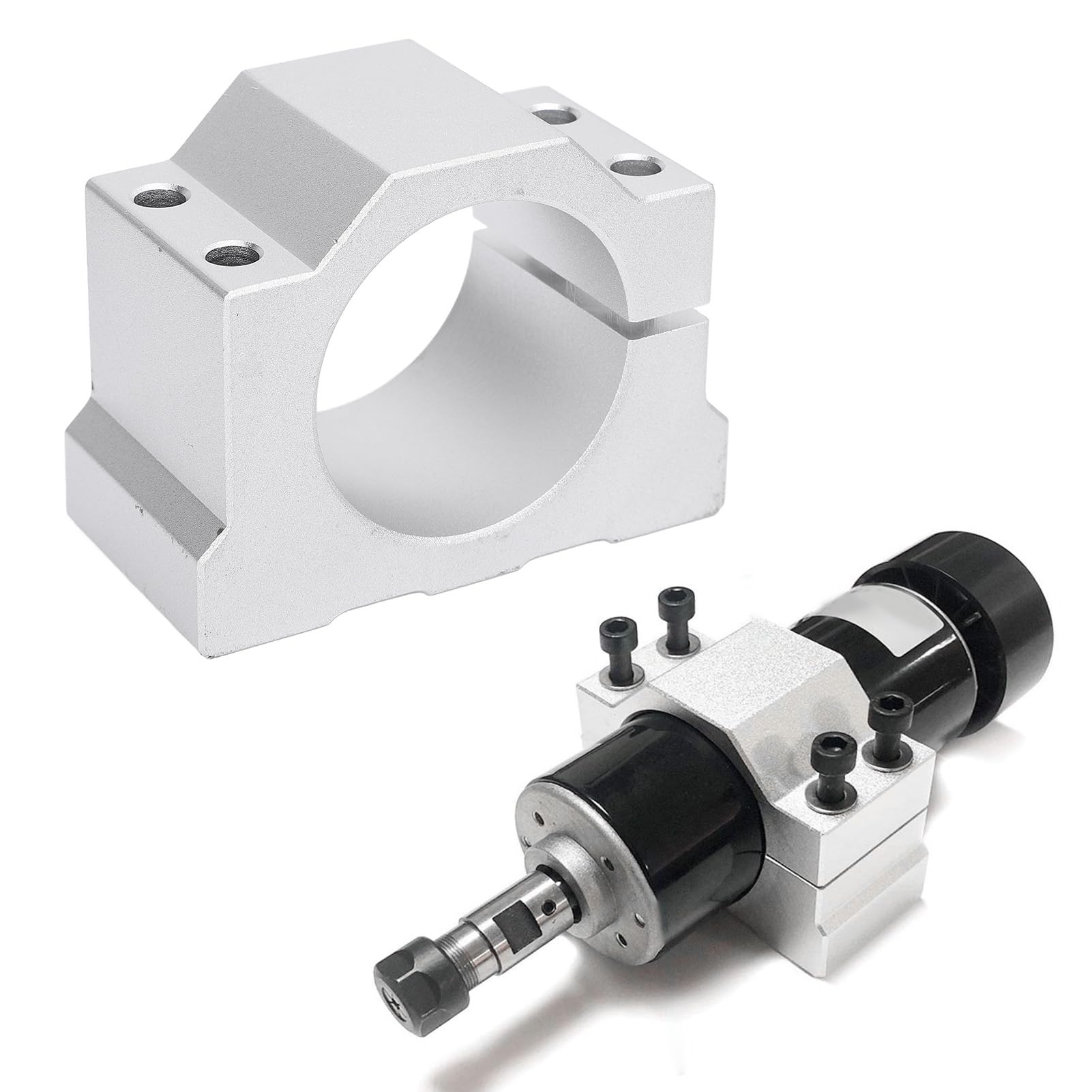 Broche Pince Moteur Support 45mm En Alliage D'aluminium De Montage Titulaire CNC Routeur Machine Pièces De Rechange