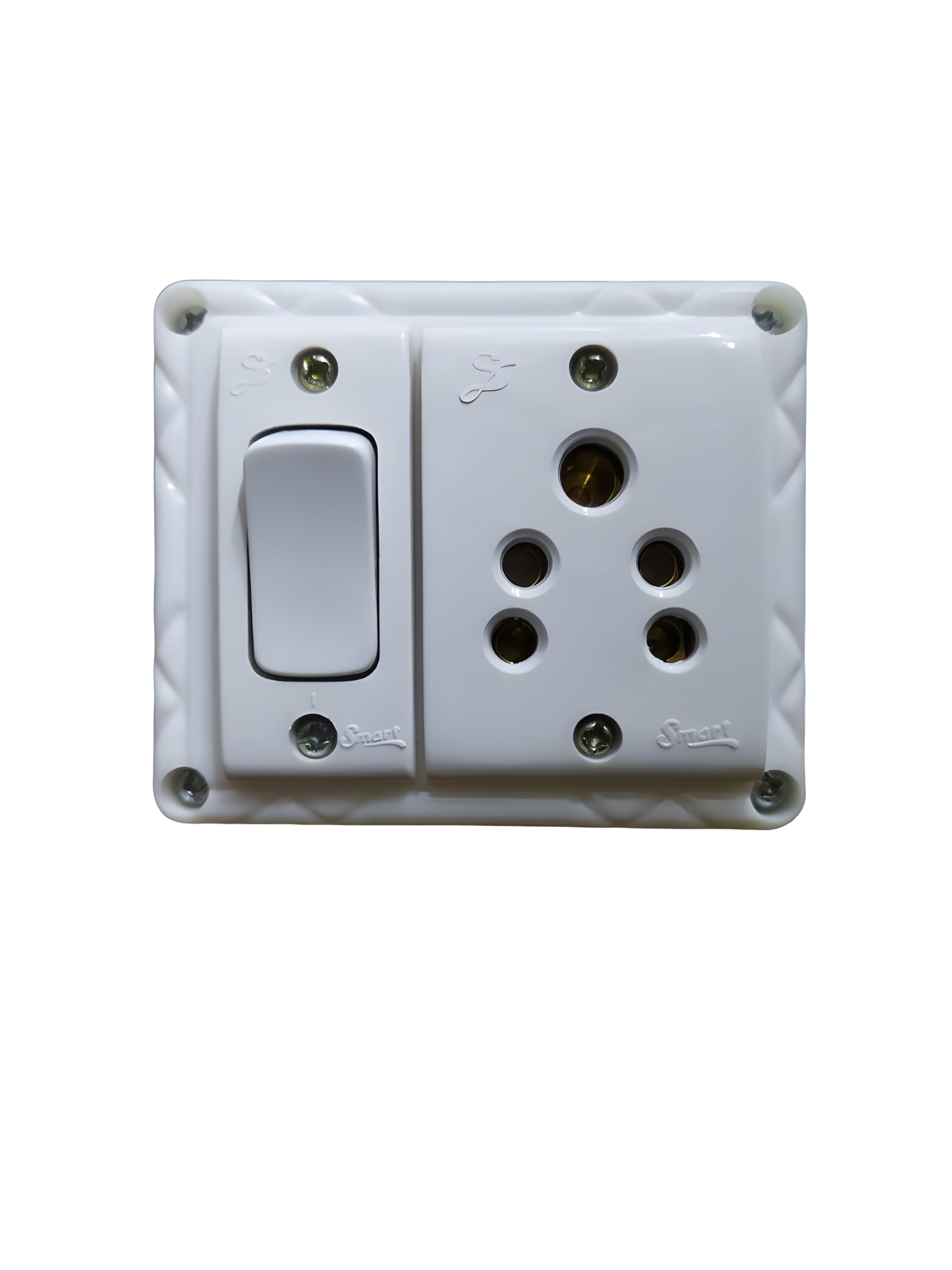 Wall Mount Electric Board with 1 Switch, 1 Socket, Copper Wiring-image-42