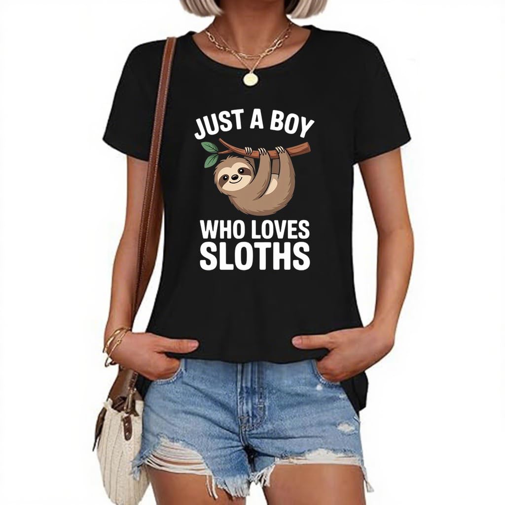 Women's T Shirts Graphic Tees Cute Monkey Print Short Sleeve Casual Basic Tops