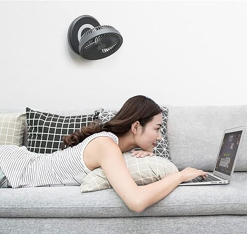 Miniatura 9 de CHBC Ventilador portátil USB de 10 pulgadas con luz LED recargable funciona con pilas Ventilador de escritorio plegable oscilante de 4 velocidades