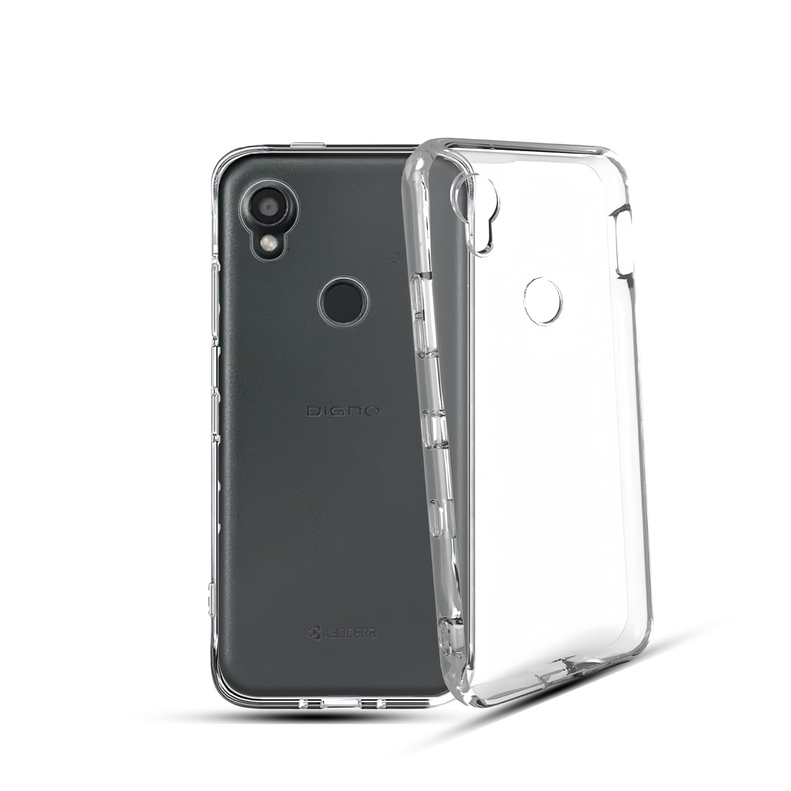 DIGNO SX3 KYG02 用 ケース クリア 薄型 DIGNO SX3 対応 カバー カメラレンズ保護設計 透明 ソフト TPU 全面保護 衝撃吸収 防指紋 DIGNO SX3 KYG02 ケース 専用 ストラップホール付き 柔軟 スリム スマホケース