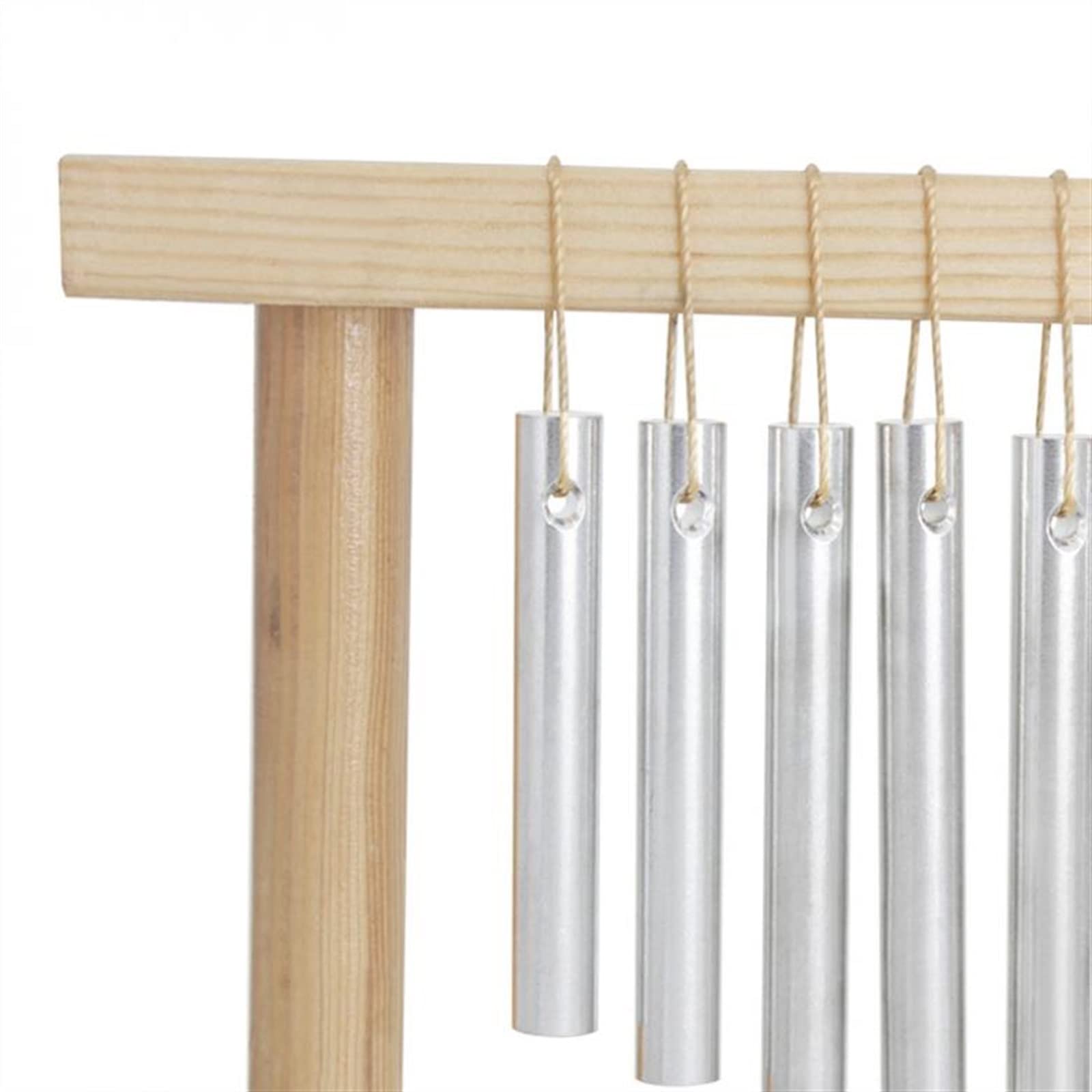 Percussão Musical Campanelli Eolici A 20 Toni Cornice In Legno Argentata Che Suona Un Campanello A Vento Con Decorazione Per Strumenti A Bastone Xilofoni