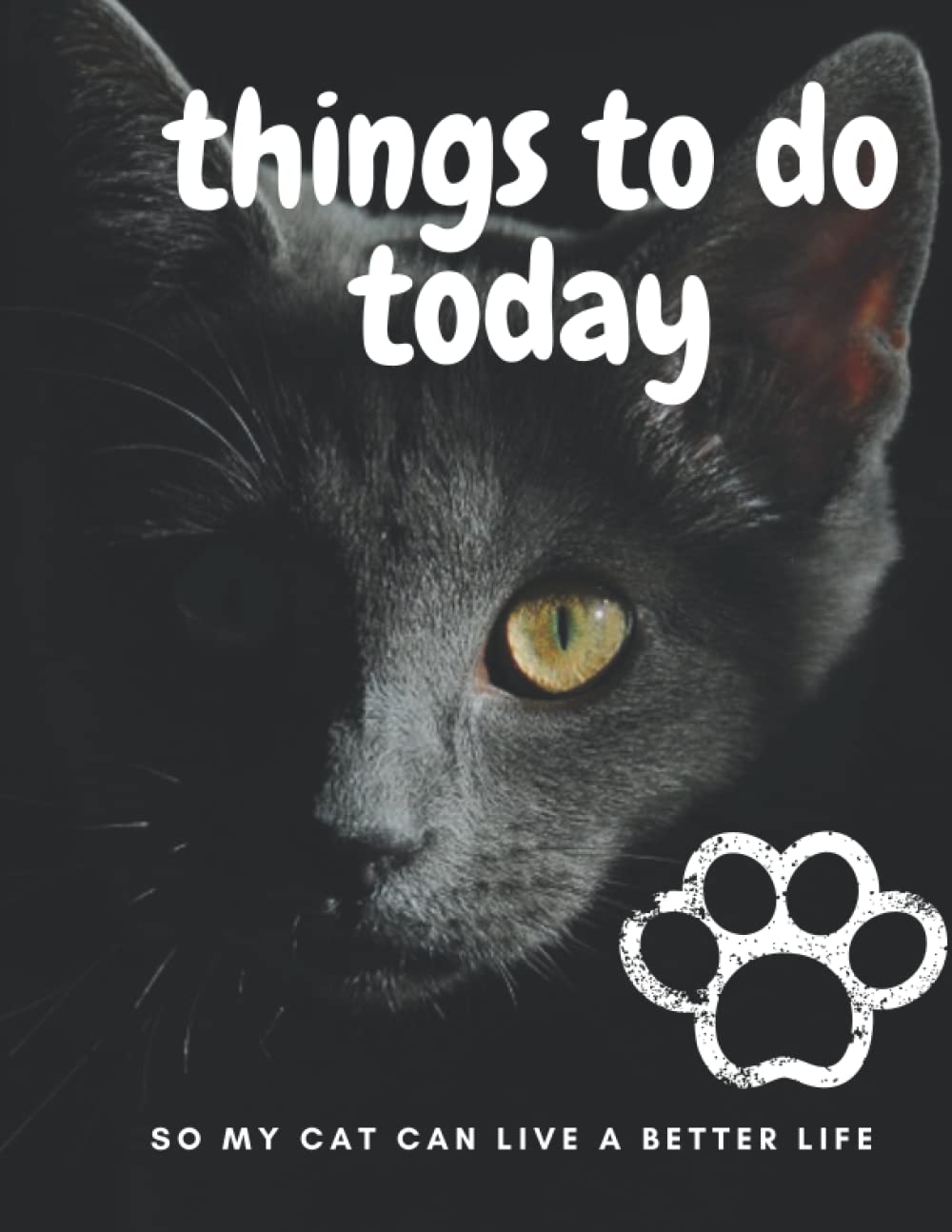 Things to Do Today S O MY C A T C A N L I V E A B E T T E R L I F E: size : 8.5"x11" inch-120 pages glossy cover sketchbook notebook