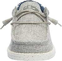 Vista 32 de Hey Dude Wendy - Zapatos de mujer, mocasines sin cordones para mujer, cómodos y ligeros Blanco brillante elástico