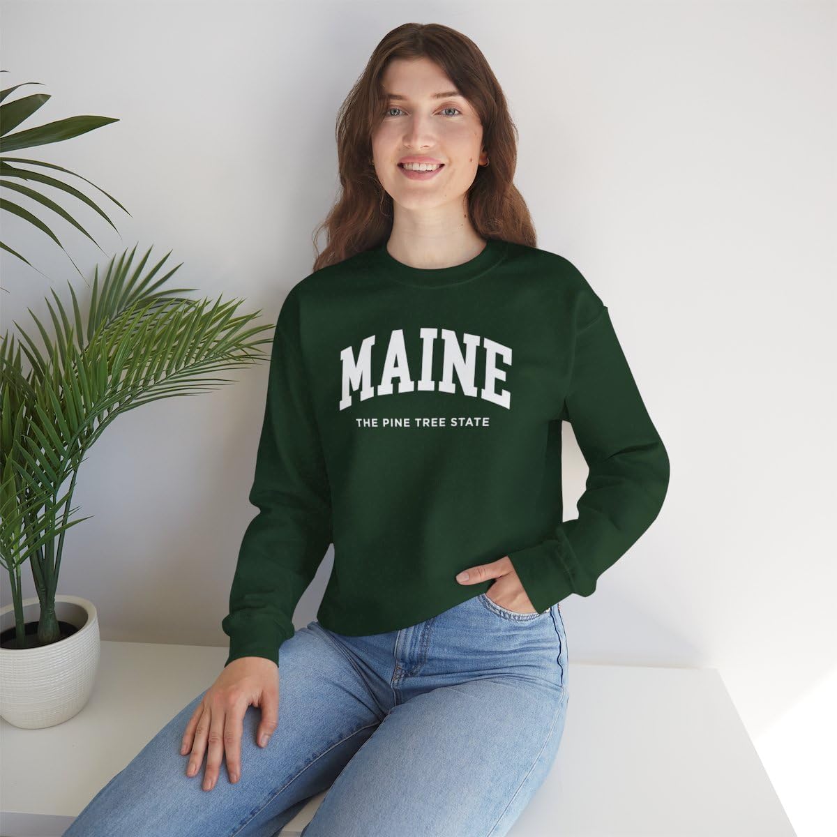Maine Adult Unisex Crewneck Sweatshirt