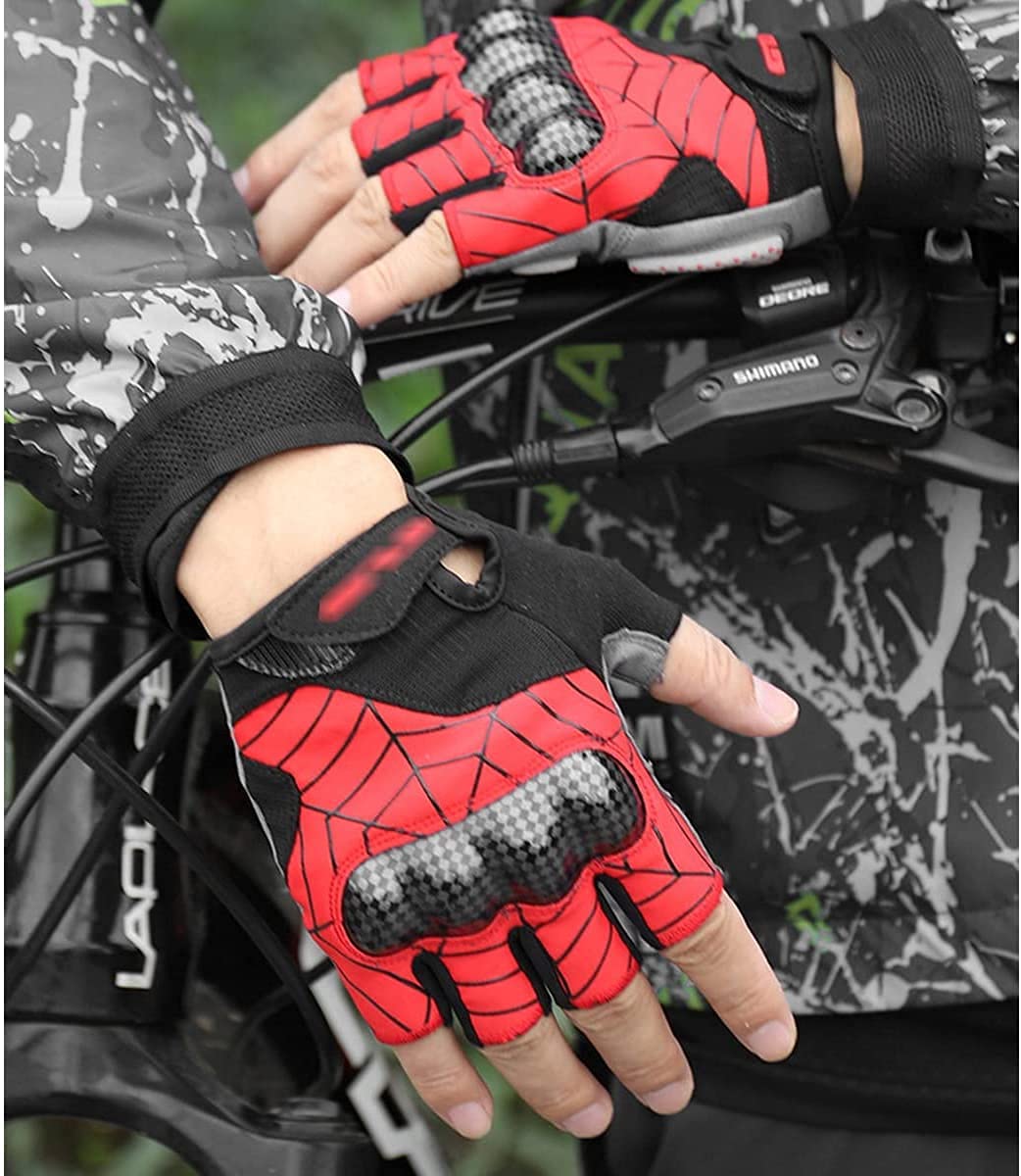 Radfahren Halbfinger Handschuhe Fahrradhandschuhe Halbfinger Fahrradhandschuhe Motorrad Rennhandschuhe Fahrradhandschuhe Sommer Herren und Damen Reithandschuhe Geeignet für Rennräder und Sport