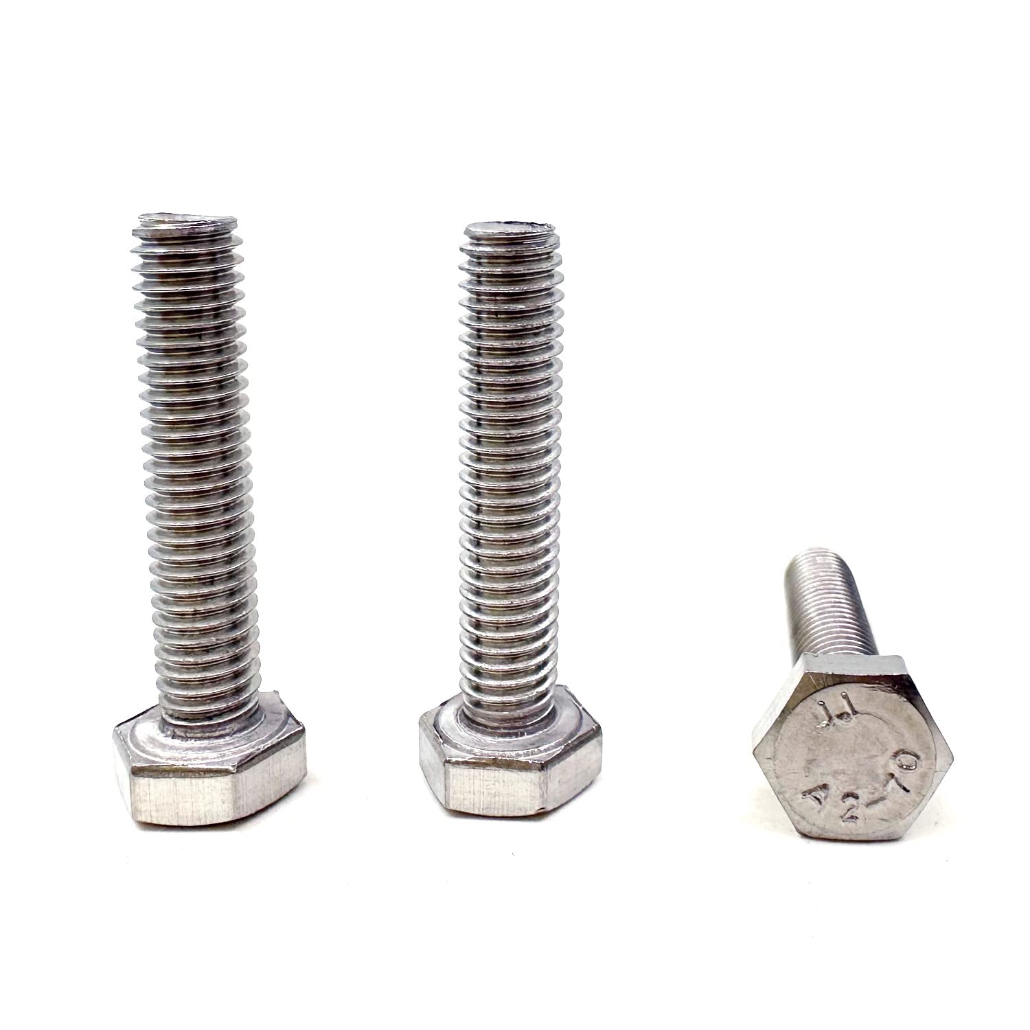 M6 Hex Bolt, M6-1.0 x 30mm Hex Head Screw Bolts, 304 Stainless Steel, Fully Threaded, Plain Finish, Hex Tap Bolts 20Pcs (M6x30mm)