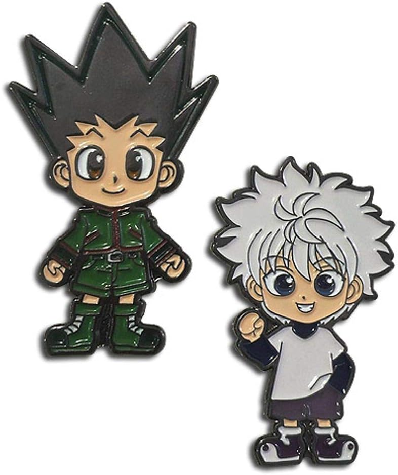 Hunter X Hunter Gon And Kirua Pin Set Anime Enamel Pin, Mult, 3"