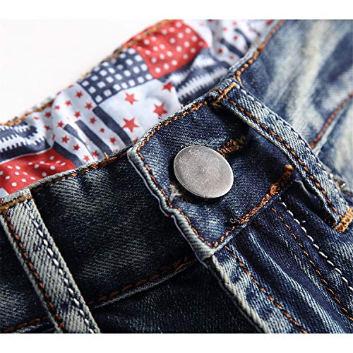 Andongnywell Mens Ripped Jeans Skinny Distressed Destroyed Slim Fit Biker Jean Hip Hop Holes Denim Jeans Pant2
