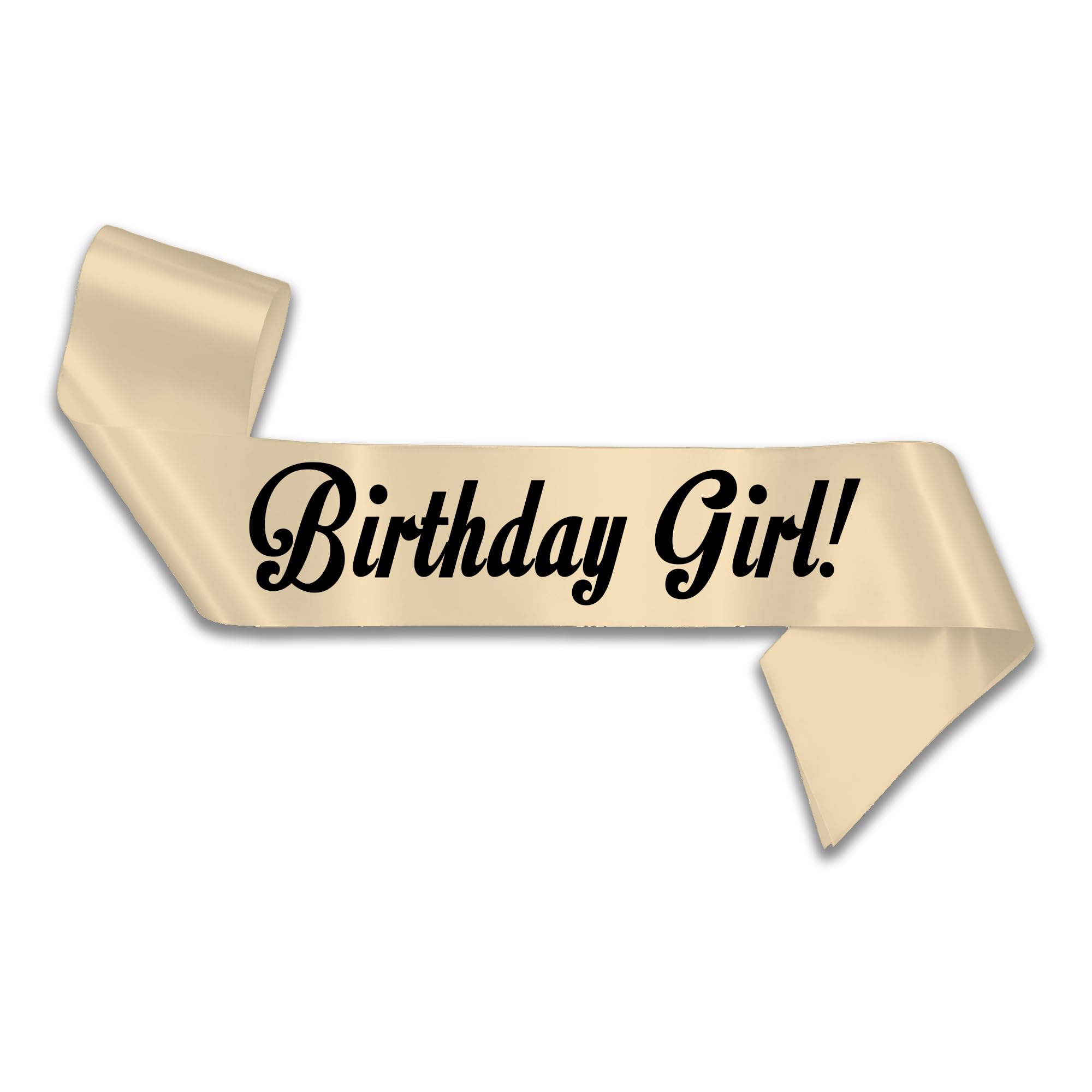 My Pretty Little Gifts Birthday Girl Sash 16th 18th 21st 30th 40th 50th 60th Party Gift (Cream)