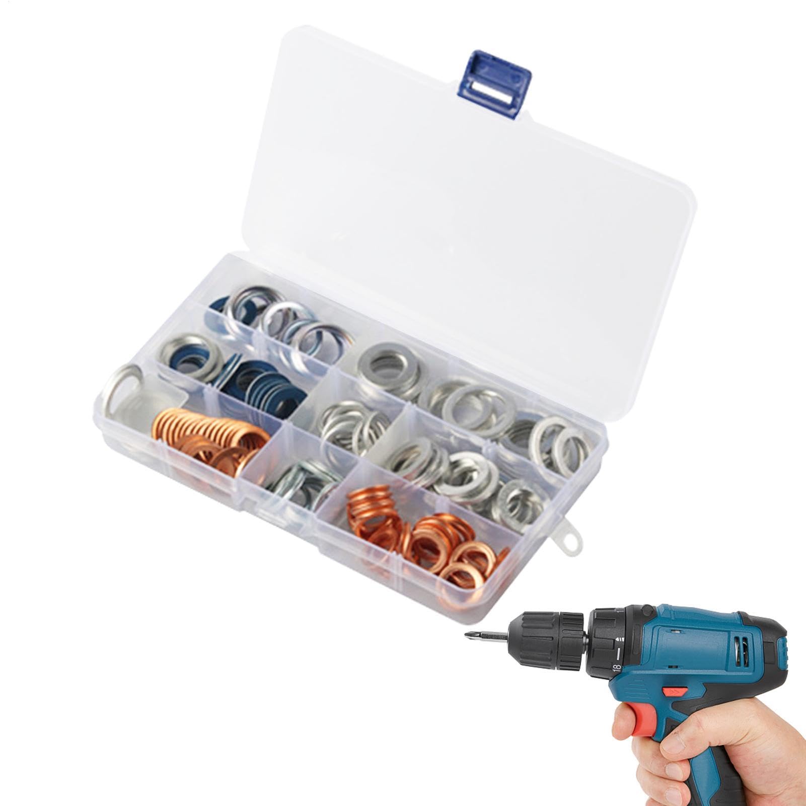Kleines Unterlegscheiben-Set 140-Teiliges Robustes Set Mit Schrauben,