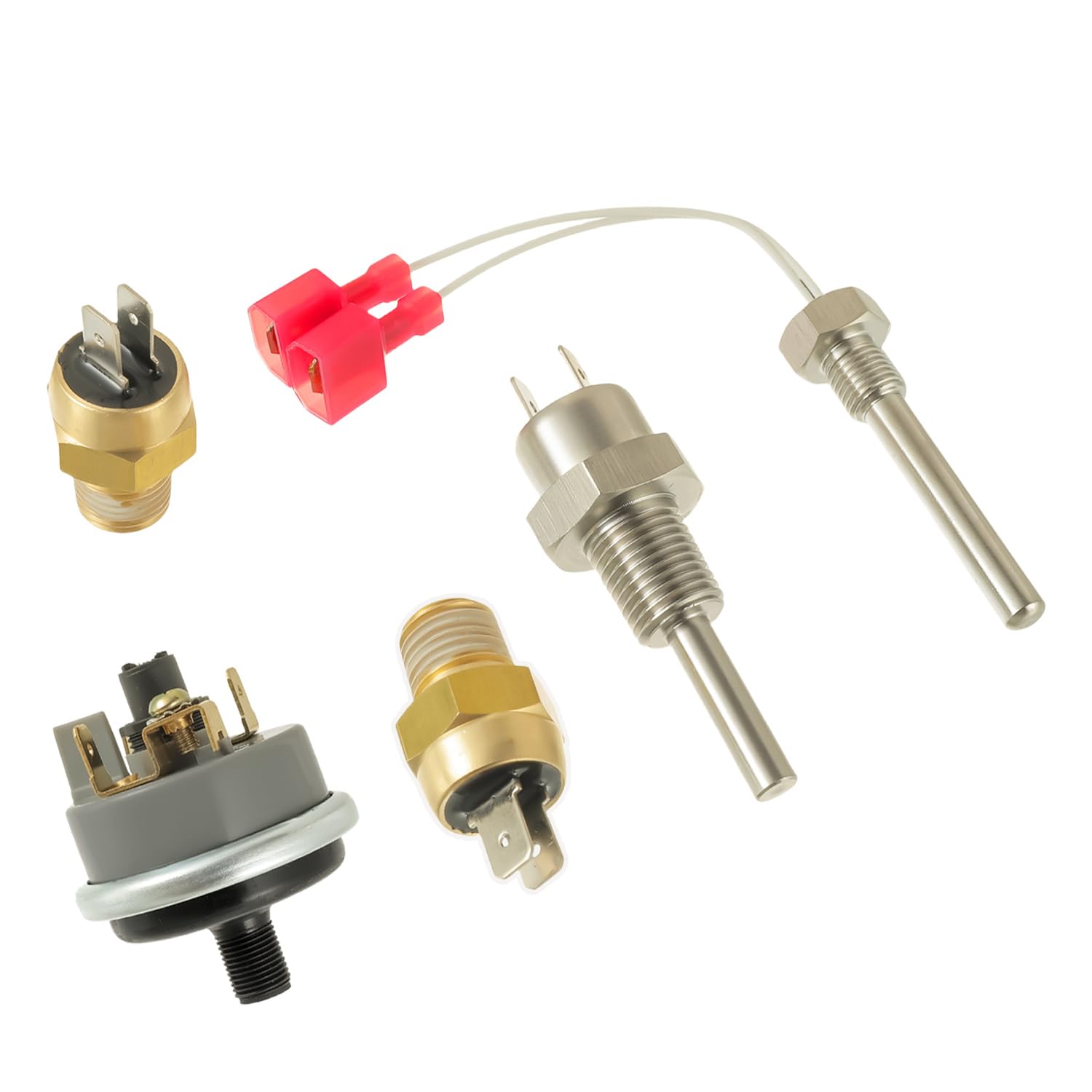 Pool Heater Repair Kit Compatible with Pentair Mastertemp Max-E-Therm Includes Stack Flue Sensor, Thermistor, Switch, Replace # 42002-0024S, 42001-0053S, 42001-0060S, 42002-0025S, 42001-0063S