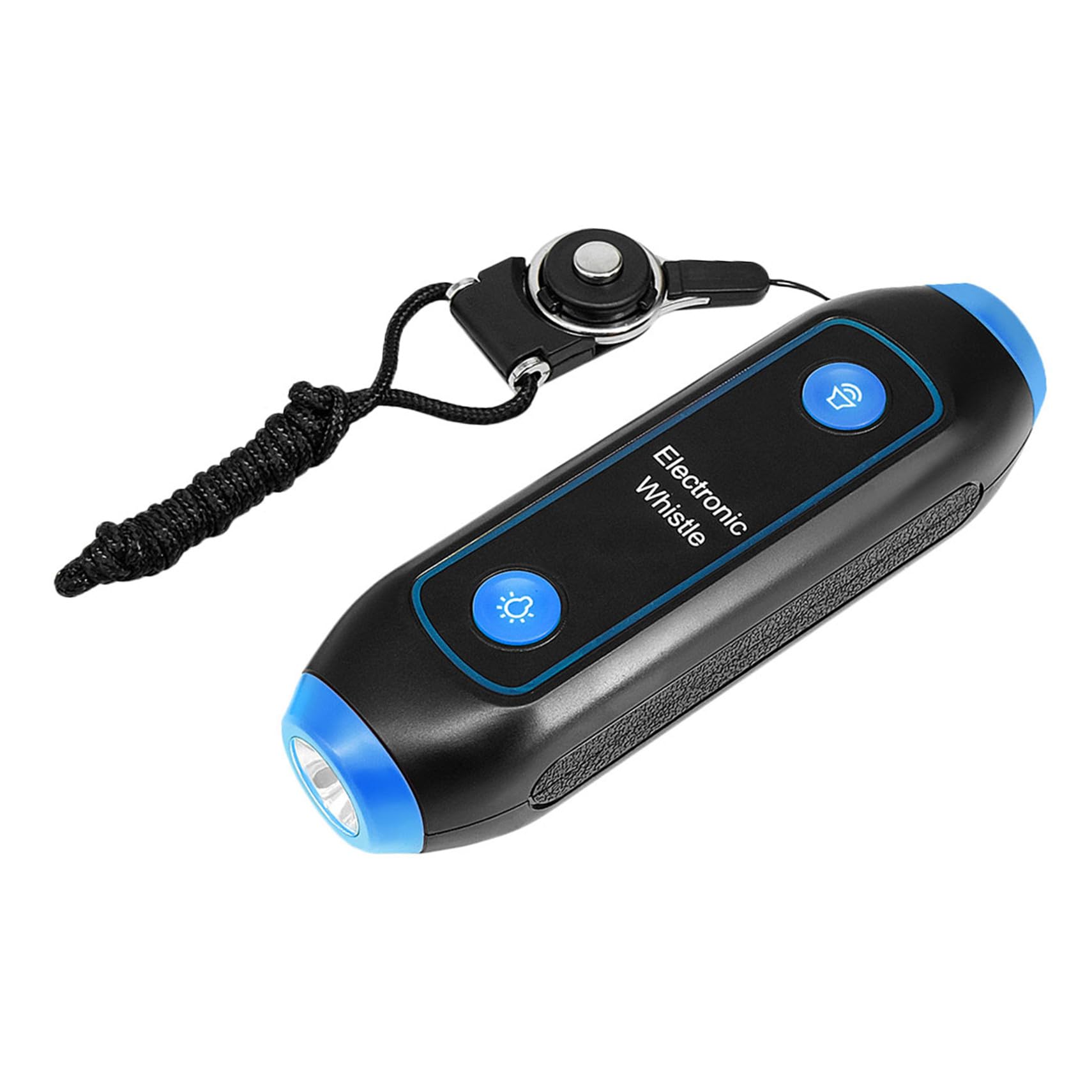 Hemobllo Sifflet Électronique Bleu en Abs, 120-150 DB avec Cordon