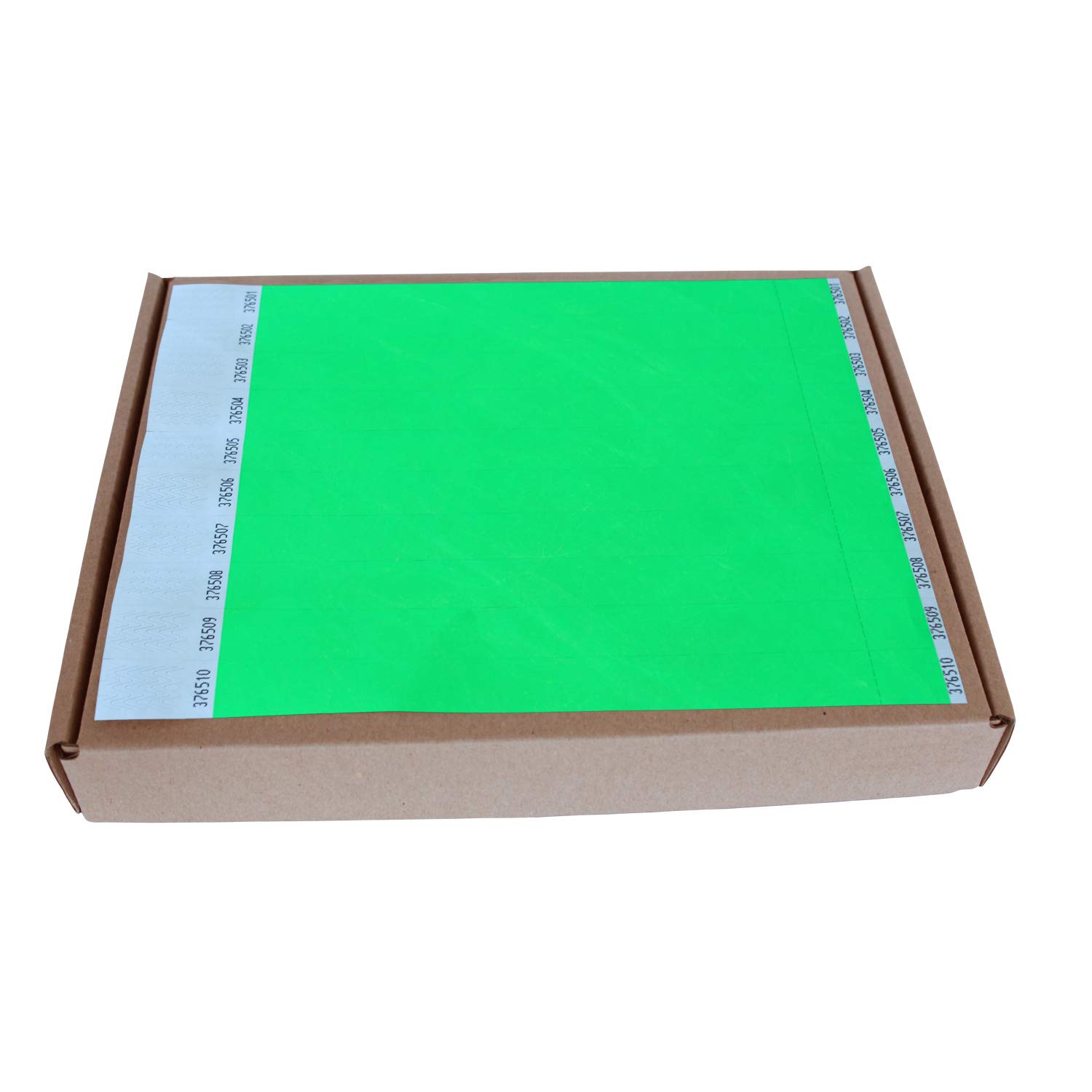 MP - Tyvek Pulseras 1000 unidades para Eventos, Color Verde