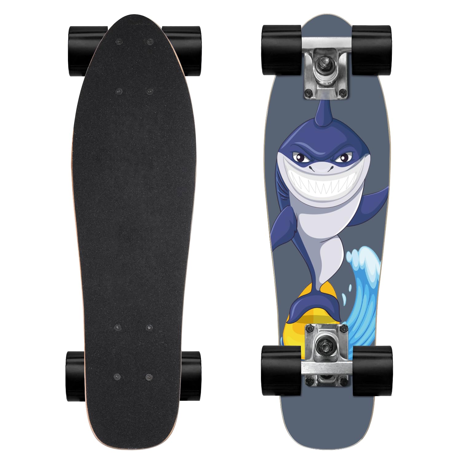 KO-ON Skateboard Complete Skateboards 22 Inch Mini Cruiser Skateboards for Beginners Kids Boys and Girls