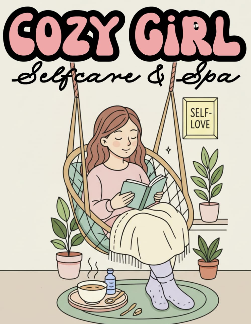 Cozy Girl Selfcare & Spa Coloring Book: Relaxing Aesthetic Coloring Pages for Teens & Women | 40 Cute Cozy Moments, Spa Rituals, Beauty Routines & ... to Calm the Mind (The Cozy Girl Series)