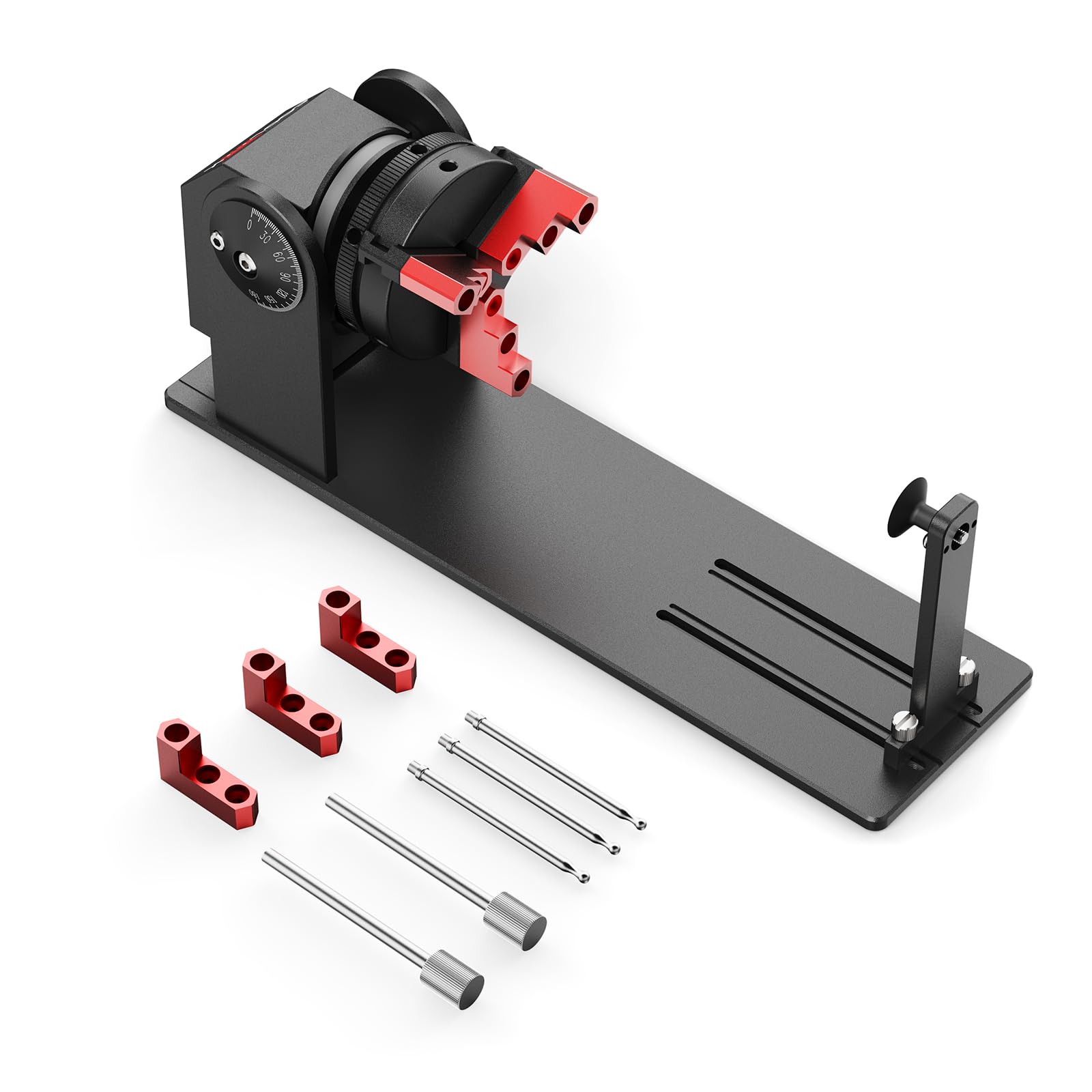 CR1 Rotary Roller, Y-axis Rotary Roller Engraving Module, Rotary Kit Compatible with Most Engravers, for Engraving Spherical, Cylindrical Objects, Wine Glass, Tumbler, Ring
