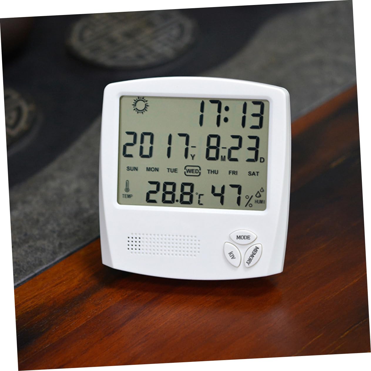 BCOATH Hygrometer Humidity Gauge Temperature Gauge Meter Electronic Thermometer Household White Monitor