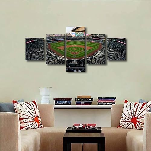 Miniatura 159 de Decoración de pared, lienzo para estadio deportivo de Estados Unidos, arte de pared moderno Fenway Park en Boston, arte de pared para oficina, sala