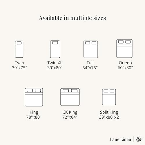 Miniatura 8 de Lane Linen Protector de colchón impermeable tamaño individual  Funda de colchón de rizo de algodón premium  Funda de cama suave, transpirable y