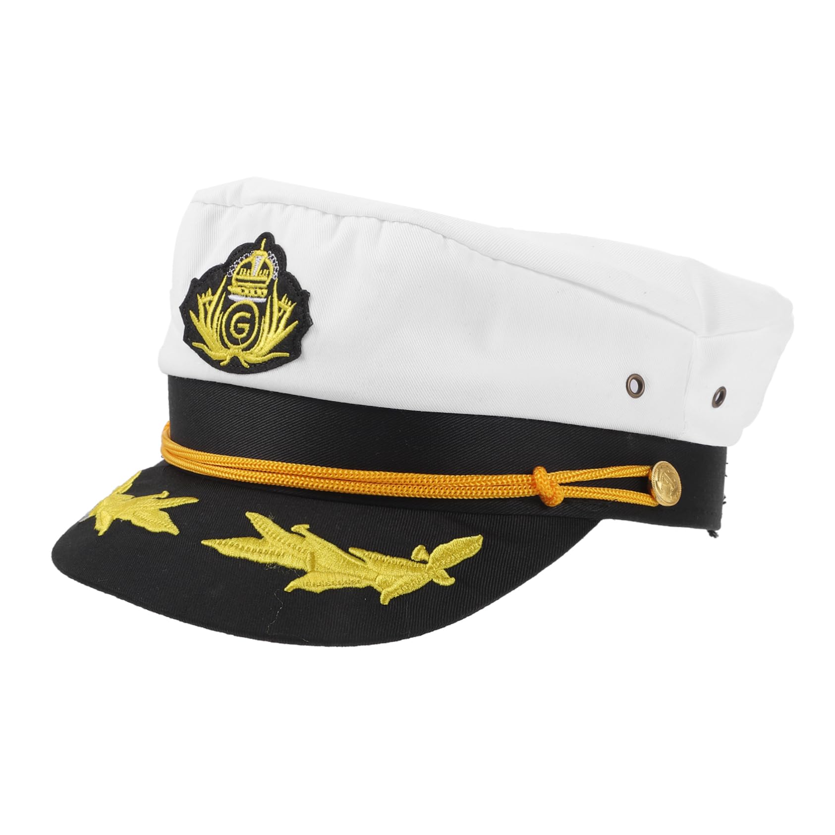 GALPADA 2piezas Sombrero De para Adultos Gorro De Cosplay Náutico Bordado Accesorio para Fiesta y Eventos Náuticos