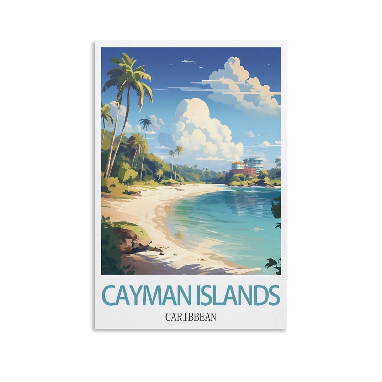 Vintage Metal Tin Sign Funny Retro,Cayman Islands Caribbeans,Decoration for Home Wall Art Kitchen Bar Pub Room Farm Garage Vintage Retro Poster Plaque 30x30cm
