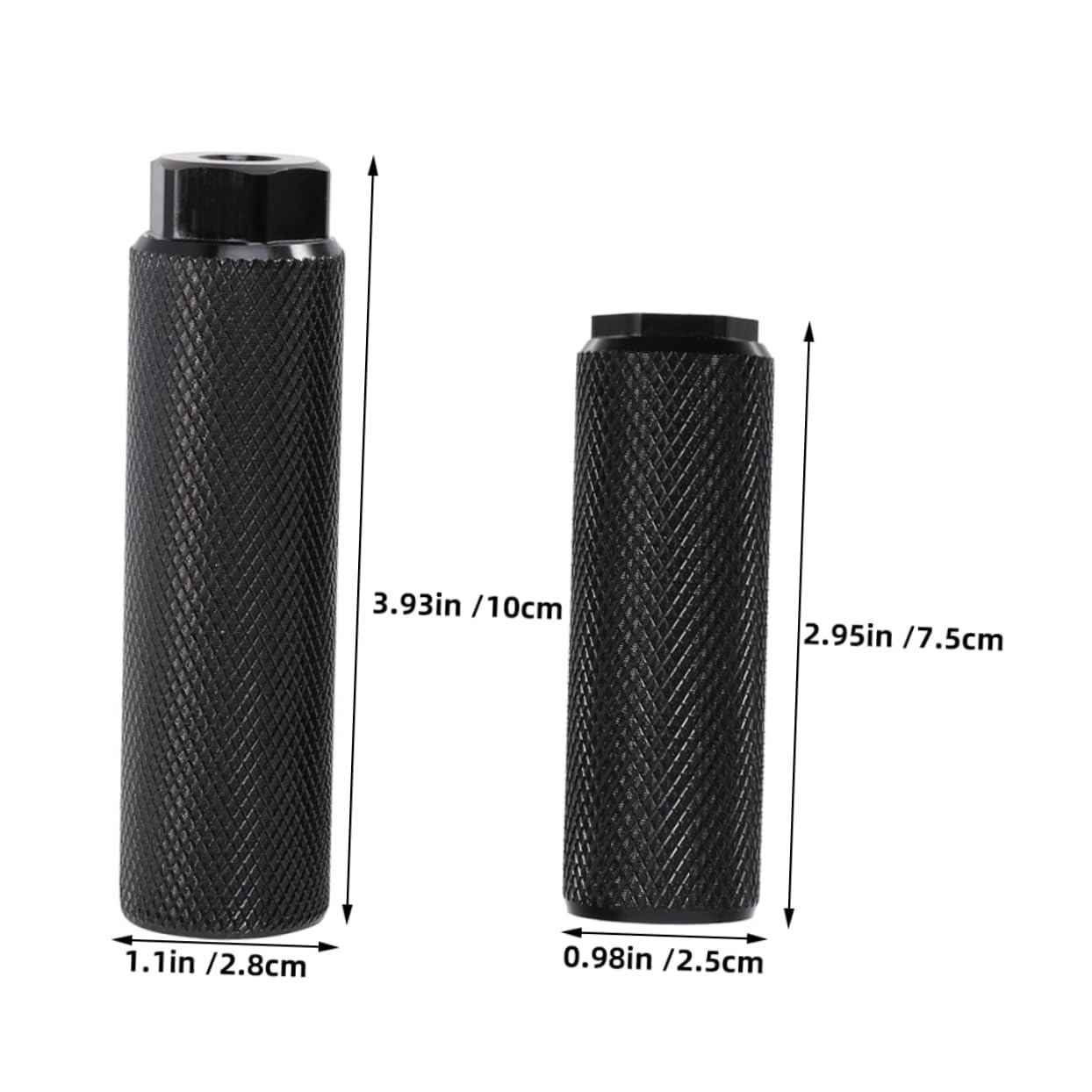 Toddmomy E-Bike u Slot Rear Pedals Aluminum Alloy Bike Pegs for Universal Cycle Foot Pegs