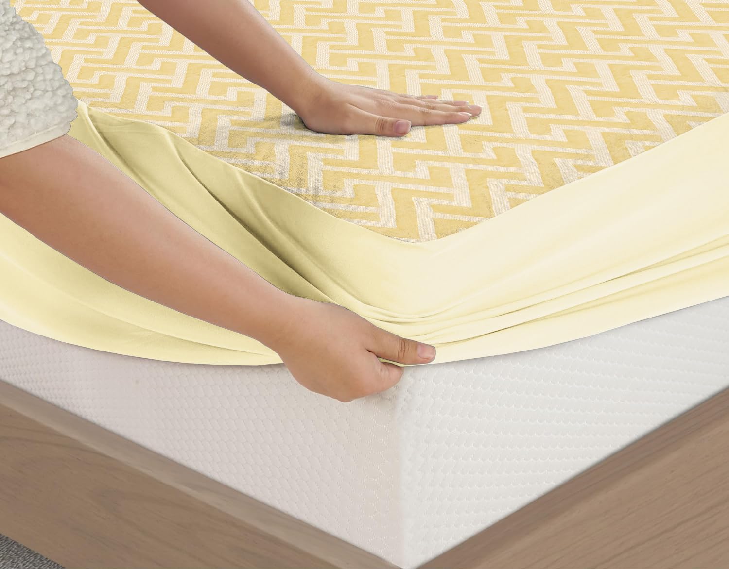 BSB HOME Premium Cotton Mattress Protector - Queen -10