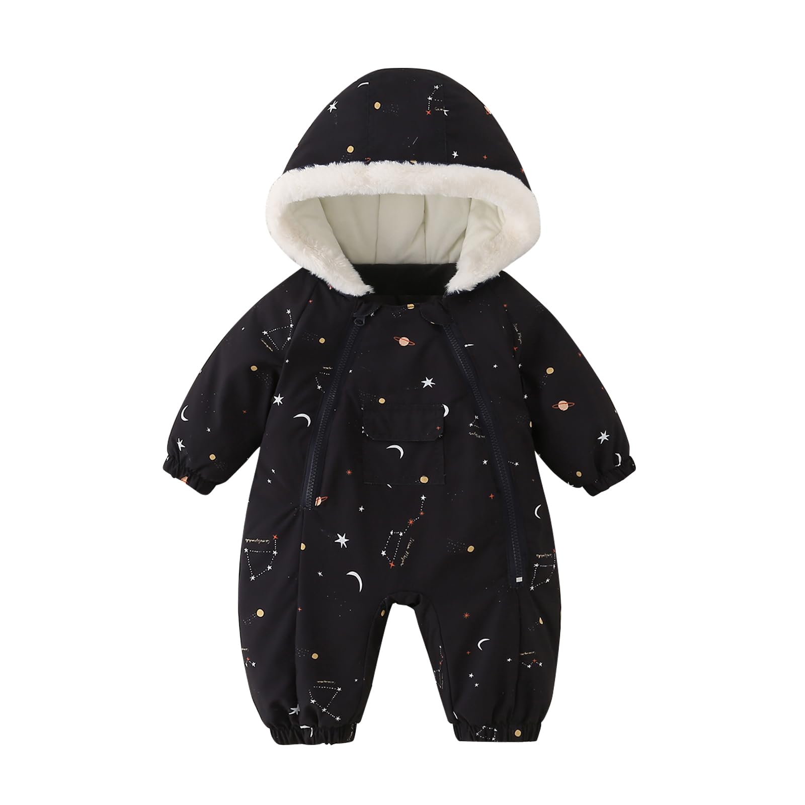 JiAmy Combinaison de neige pour bébé garçon et fille 0-24 mois - Combinaison d'hiver pour nouveau-né